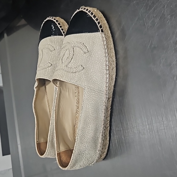 CC Denim Toile Chanel Espadrilles - Picture 11 of 13